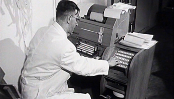 Programmierer am Zuse-Rechner